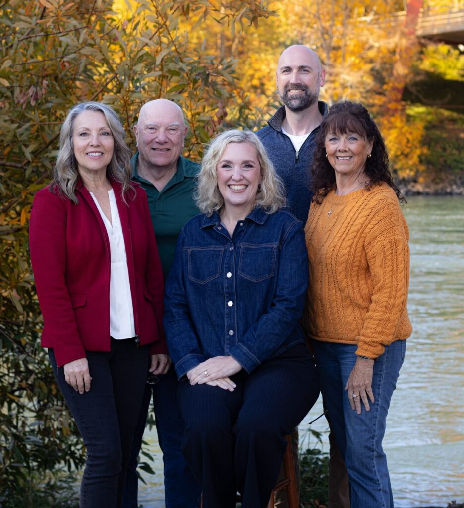 The McKenzie Mental Health team by the river in Eugene